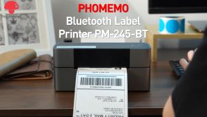 Phomemo 245BT Usb+Bluetooth Waybill Printer A6 Inkless Thermal Label Printer Great For Shipping LabelBarcodeAddressLogoAwb Sticker