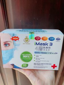 Khẩu trang 4 lớp y tế kháng khuẩn Duy Khánh (50 chiếc/1 hộp)