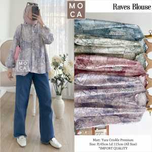 BLOUSE RAVES LD 115 BY MOCA BLOUSE CRINKLE