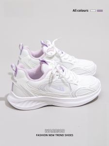 Warrior | Giày đế dày lót lông cừu màu tím cho nữ mùa đông mới dày ấm áp đế cao su giày cotton đa năng mẫu giày bán chạy nhất