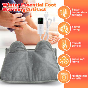Winter Heating Foot Mat Washable Electric Heating Foot Pad Warm Feet Heater Soft Portable Electric Heater For Office Home Use