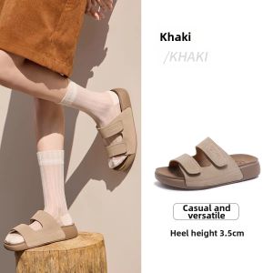 CAMEL | Soft Thick Sole Birkenstock Sandals Beach