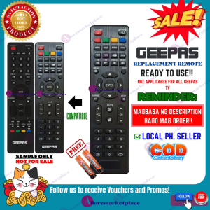 GEEPAS TV Remote Replacement [**Mag Basa B4 Umorder**] NO SET UP REQUIRED NO CODE QUBE Smart TV Remote GEEPAS TV Remote QUBE alluremarketplace2ND