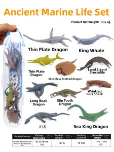 Simulation Ancient Marine Dinosaur Models Plastic