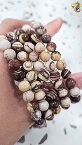 Collection Grade Australia Coffee Zebra Jasper Bracelet
