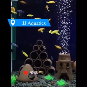 Fish Tank Decoration Ceramic Ornament Fish Hiding Cave Shelter Barang Hiasan Aquarium