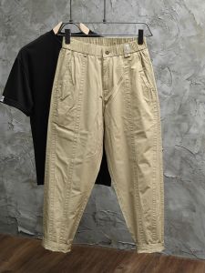 Khaki Thin Casual Pants Mens Spring Summer New Korean Version Trendy Loose Straight Tube Versatile Casual Workwear Long Trousers