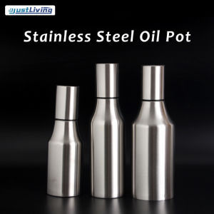 Justliving 500ml/750ml/1000ml dầu ô liu Chai nhớt 304 thép không gỉ chống rò rỉ dầu ô liu Decanter cho nhà bếp Thùng chứa dầu với không nhỏ giọt đui bắt kem cho nấu ăn rượu vang