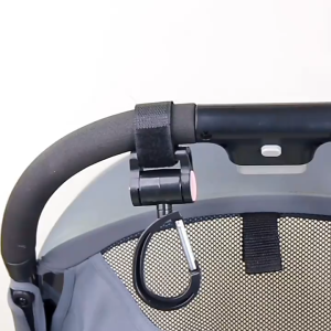 Stroller hook rotates 360 degrees Diaper bag hook fits all strollers Stroller accessories set with locking buckle2pcs