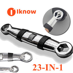 I know Universal 23 In 1 Wrench Set Ratchet Adjustable Wrench 7-19 Mm Wrench Universal Open End Wrench Flexible Multifunctional Hand Tool for Car Repair