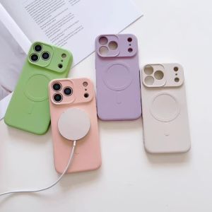 Ốp Lưng Điện Thoại iPhone 17 Pro Max/17/17 Air Chống Sốc Bằng Silicon Lỏng Hỗ Trợ Sạc Không Dây MagSafe