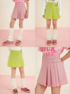 LOVESASAKIDS | School Style Pleated Skirt