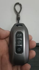 Premium Metal Gray TPU Cover for FORD Territory Smart Key / Keyless Entry Remote - 3 Buttons