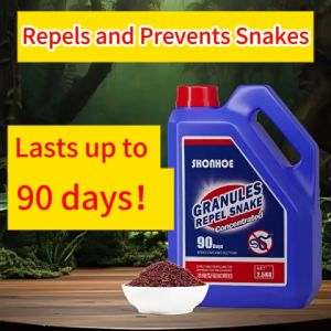 Snake repellent Strong snake repellent time can reach 90 days Snake-driving powder Particles Not afraid of rainconcentrated and upgradedharmless to animals Snake repellent Concentrated Long-Lasting 500g / 2.5 KG