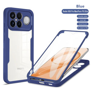 szhaiyu | Phone Case for Redmi Note K80 K90 A5 15C 15 15A A7 Turbo 4 5 Pro Max Plus 5G with Screen Protector Clear 360 Transparent