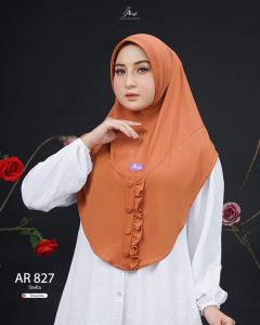 Best seller jilbab hijab kerudung instan jersey stella wanita dewasa rempel kancing dada arrafi AR 827 pet antem new terbaru terlaris modren viral kekinian simple daily ootd COD murah promo lebaran idul fitri adem cantik