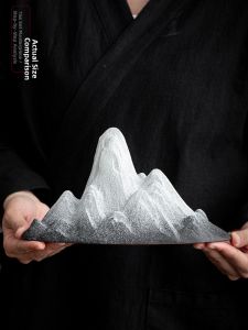 Zent White Stone Ceramic Landscape Decoration