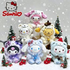 Sanrio | 2026 popular Kuromi Fox Island Series Vinyl Plush Blind Box Cute Cartoon Hello Kitty Kuromi Pendants Girl Bag Ornament Toy Gifts
