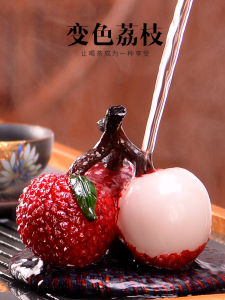 Premium Lacquerware Lychee Tea Pet Tea Ceremony Ornament Color Changing Creative Personalized Tea Fun Tea Accessories