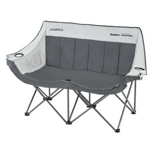 QISU | Outdoor Double Portable Camping Folding Moon Chair