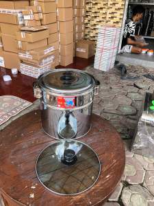 TERBARU DANDANG BAKSO 22cm STAINLES TUTUP KACA