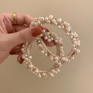 Elegant Pearl Hair Ties for Women Simple Stylish Summer Hair Accessories Korean Style Hair Bands for Bun Hairstyling
