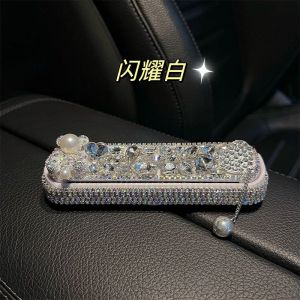 Diamond Embedded Creative Temporary Parking Signboard High-End Feel Move Car Phone Number Card Personalized Water Diamond Move Car for Women