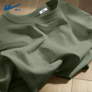 Warrior American Style Heavyweight Mens Pure Cotton Short Sleeve T-Shirt Loose Fit Summer Trendy Top Casual Fashion Urban Style