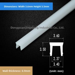 Extended Length White PC Cover for LED Strip Lights Plastic Light Bar Cover Soft Light Cover for Lighting Channels Home Decor