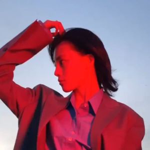 Wolf tail wig maikling buhok ng lalaki at babae net red mullet head Japanese samurai hair style Korean version gwapong estudyante full head covering