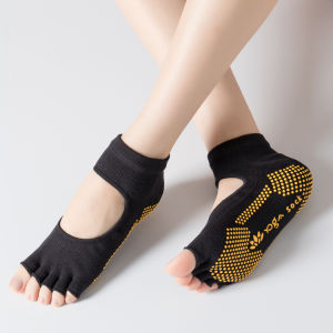 Yoga Socks Professional Yoga Socks Pilates Non-Slip Socks Five-Finger Womens Non-Slip Yoga Socks Summer Dance Pantyhose