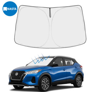 NASTA สำหรับ Nissan Kicks S SV SR Crossover ปี 2018 -2024 ที่บังแดดกระจกหน้ารถแบบพับได้ ป้องกันแสงแดด อุปกรณ์เสริมแบบพอดีตัว