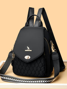 Casual Oxford Cloth Womens Backpack Large Capacity Leisure Travel Bag Versatile Canvas Bookbag Trendy Shoulder Bag for Women