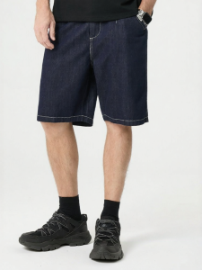 Enjeolon | Vintage Denim Original Straight Loose Summer Shorts