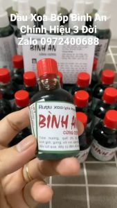 Dầu Xoa Bóp Bình An 30ml - Sản Phẩm Chính Hãng Đã Bảo Hộ Nhãn Hiệu Có Giấy Kiểm Định An Toàn
