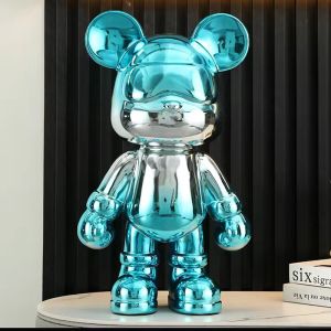 Large Size Creative Violent Bear Money Box Living Room TV Cabinet Decoration Resin Storage Ornament Modern Minimalist Style