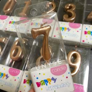 ROSE GOLD Number Candle 0 1 2 3 4 5 6 7 8 9 Happy Birthday Cake Toppers Anniversary Party Supply Decoration