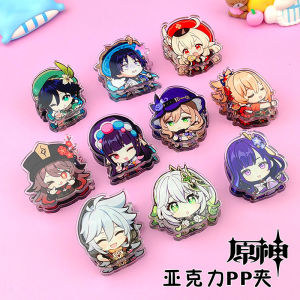 Original God Pp Clip Acrylic Butt Clip Cute Cartoon Animation Peripheral Student Childrens Day Birthday Small Gift