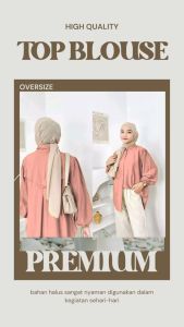 zalera id Laura Top Blouse Baju Kemeja Wanita Terbaru Bahan Rayon Atasan Wanita Casual dan Kekinian