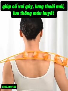 (Dụng cụ con lăn cầm tay) Dây lăn Massage cổ vai gáy massage lưng bụng toàn thân massage cột sống cổ chân đùi