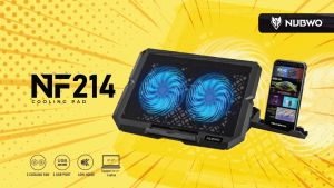 🎮 GAMING NUBWO NF214 COOLING PAD FOR NOTEBOOK พัดลมระบายอากาศ ความร้อน โน๊ตบุ๊ค ไฟ RGB NF-214 Gaming Cooler Pad