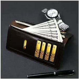 JEEP Buluo กระเป๋าสตางค์ หนังพรีเมี่ยม ยาว ธุรกิจผู้ชาย ผู้ถือบัตรหลายใบ กระเป๋าเงินคลัช Wallet Men