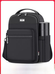 Seventwolves Nam Thoải Mái Túi Đeo Chéo Bằng Vải Canvas Thời Trang Sành Điệu Túi Đeo Vai Túi Xách Giải Trí Thanh Niên Vuông Dọc Mềm Vải Oxford