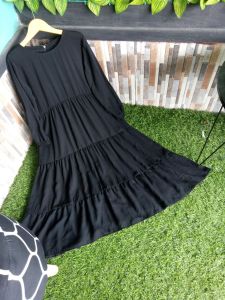 AM baju gamis anak perempuan tanggung 7 sampai 12 tahun model susun bahan crinkle air flow premium pakaian muslim wanita terbaru murah