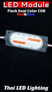 LED Module COB Flash Dual RED&BLUE 3W 12V IP65 แอลอีดีโมดูล แฟลชคู่ แดงและน้ำเงิน (ราคา 1ชิ้น)