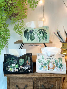 Luxury Leather Tissue Box Car Interior Creative Toilet Paper Holder Home Decorative Accessories Small Niche Style Paper Towel Box