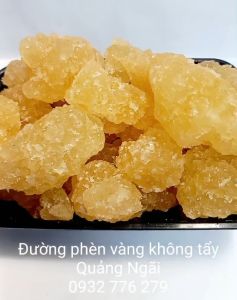 ĐƯỜNG PHÈN VÀNG KHÔNG TẨY NGUYÊN CHẤT - QUẢNG NGÃI - 1KG - 2KG