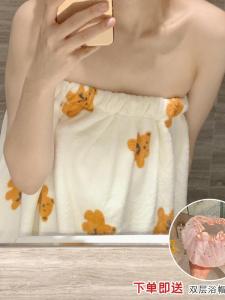 Khăn Tắm Nhanh Khô Dễ Thương Cho Nữ Mùa Hè Thấm Hút Có Thể Mặc Được Váy Tắm Magic Tape Kimono Khăn Tắm Cho Bé Gái