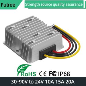 30-90V 36V 48V 36v to 24V 20A 480W Step-down DC DC Converter 60V 48V-24V 20A Voltage Regulator Buck Car Truck Boat Power Supply