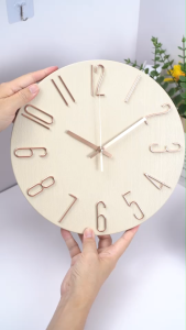 14 12 Minimalist Silent Wall Clock Simple 3D-Scale Home Decor Living Room Bedroom Office School